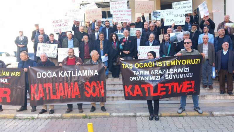 Mahalle sakinleri, taş ocağına karşı hukuk mücadelesini sürdürüyor; “Suyuma, ormanıma dokunma”